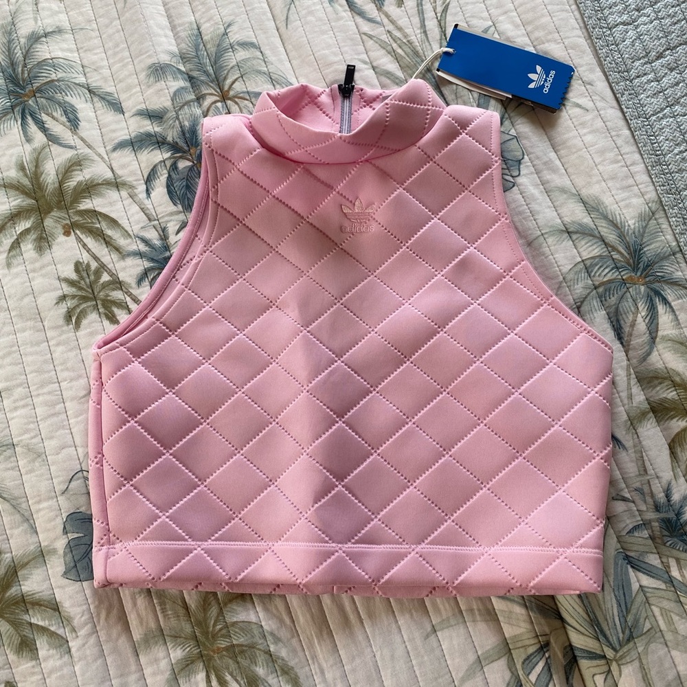 Adidas crop top size small